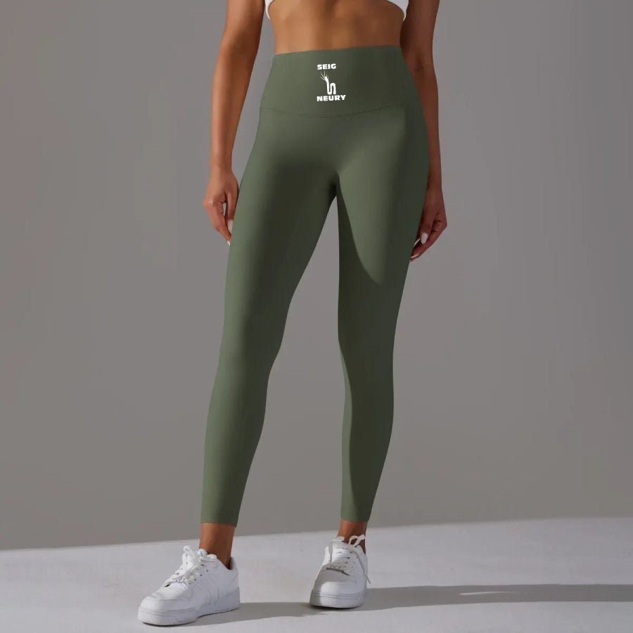 Pantalon de Yoga Femme 9/10 Taille Haute – Double Face, Respirant, Skin Fit | Confort Seconde Peau | SEIGNEURY 2025