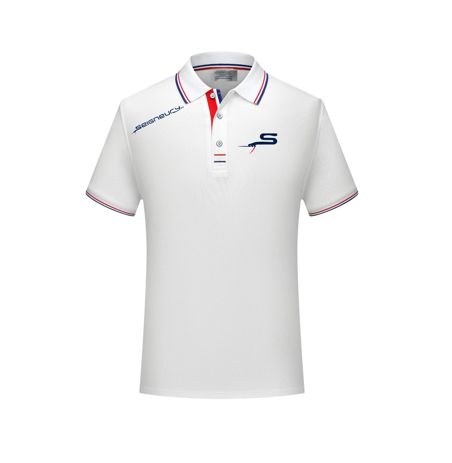 Polo SEIGNEURY avec logo gamme argent Silver – Élégance sportive et esprit français