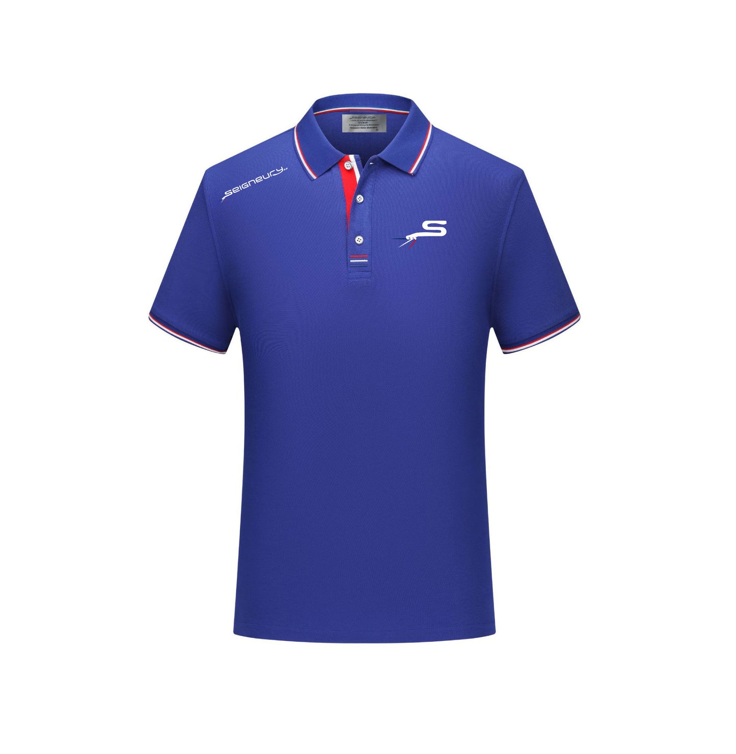 Polo SEIGNEURY avec logo gamme argent Silver – Élégance sportive et esprit français