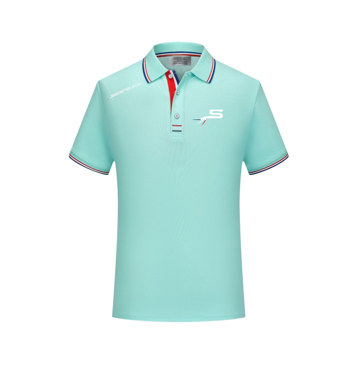 Polo SEIGNEURY avec logo gamme argent Silver – Élégance sportive et esprit français