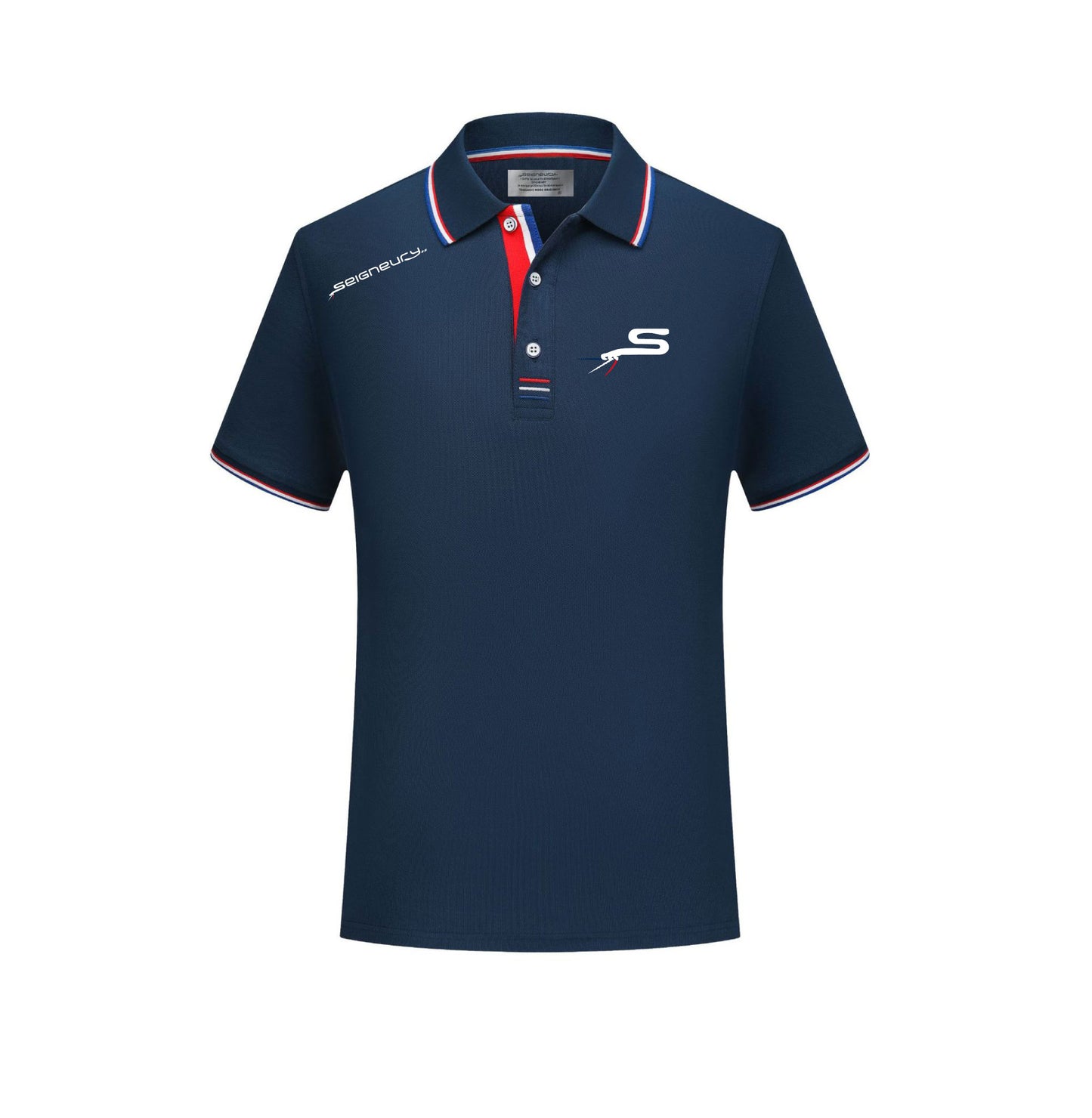 Polo SEIGNEURY avec logo gamme argent Silver – Élégance sportive et esprit français