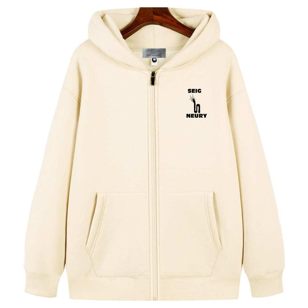 Sweat à Capuche SEIGNEURY – Mixte, Chaud, Zippé, Polaire Premium