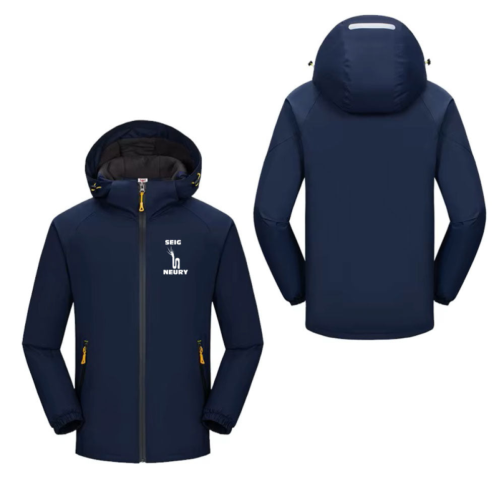 Sweat imperméables SEIGNEURY à capuche unisexe, printemps automne, hiver