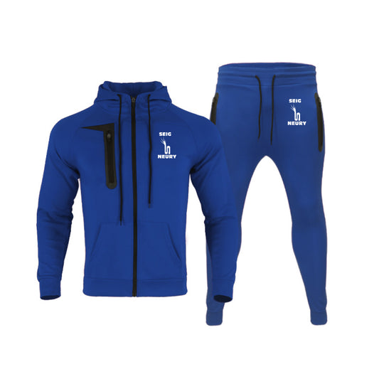 Ensemble Jogging Homme SEIGNEURY – Deux Pièces Sport Zip, Taille Élastique, Polyester Premium