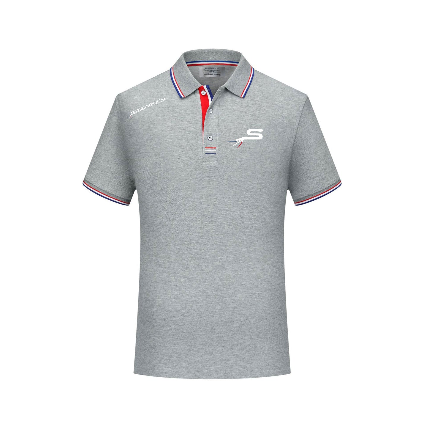 Polo SEIGNEURY avec logo gamme argent Silver – Élégance sportive et esprit français
