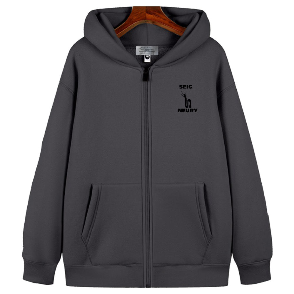 Sweat à Capuche SEIGNEURY – Mixte, Chaud, Zippé, Polaire Premium