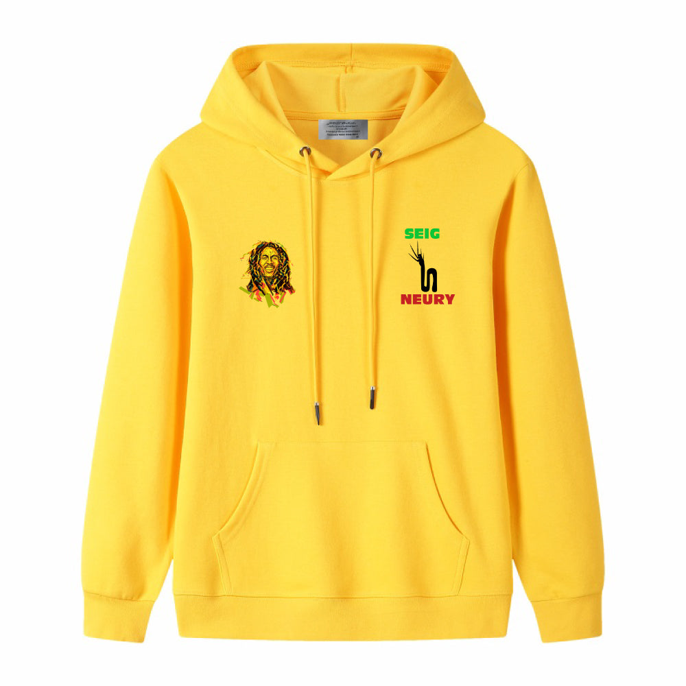 Sweat à capuche SEIGNEURY Marley collection– Unisexe 100% Coton, Logo Signature