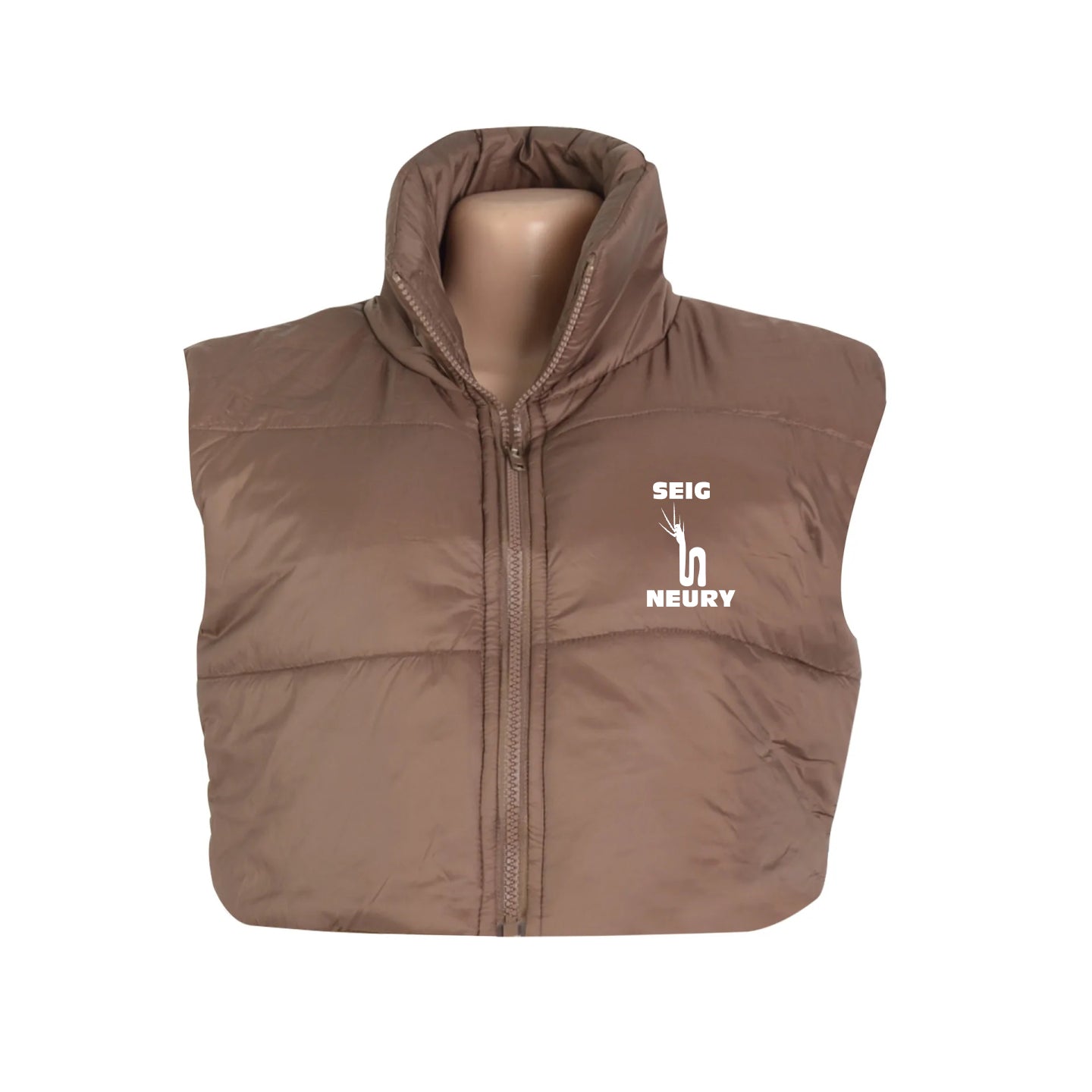 Veste Sans Manches Femme – Gilet Court à Col Rabattu, Chaud et Élégant | SEIGNEURY Automne-Hiver
