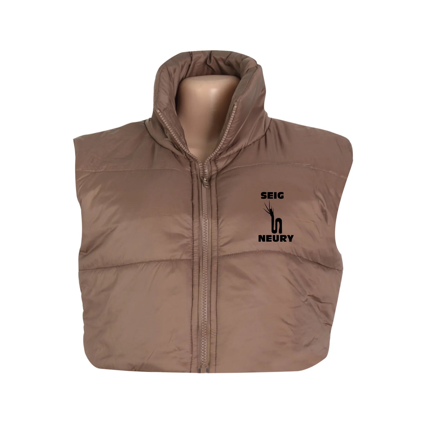 Veste Sans Manches Femme – Gilet Court à Col Rabattu, Chaud et Élégant | SEIGNEURY Automne-Hiver