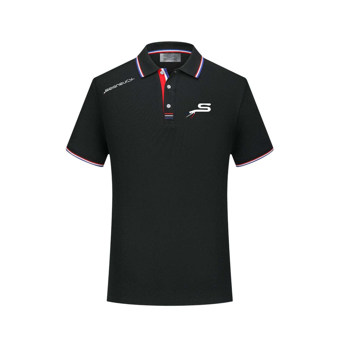 Polo SEIGNEURY avec logo gamme argent Silver – Élégance sportive et esprit français