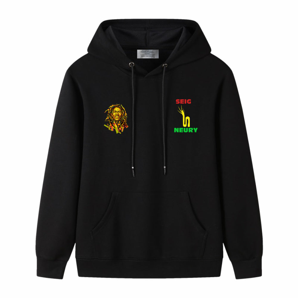 Sweat à capuche SEIGNEURY Marley collection– Unisexe 100% Coton, Logo Signature