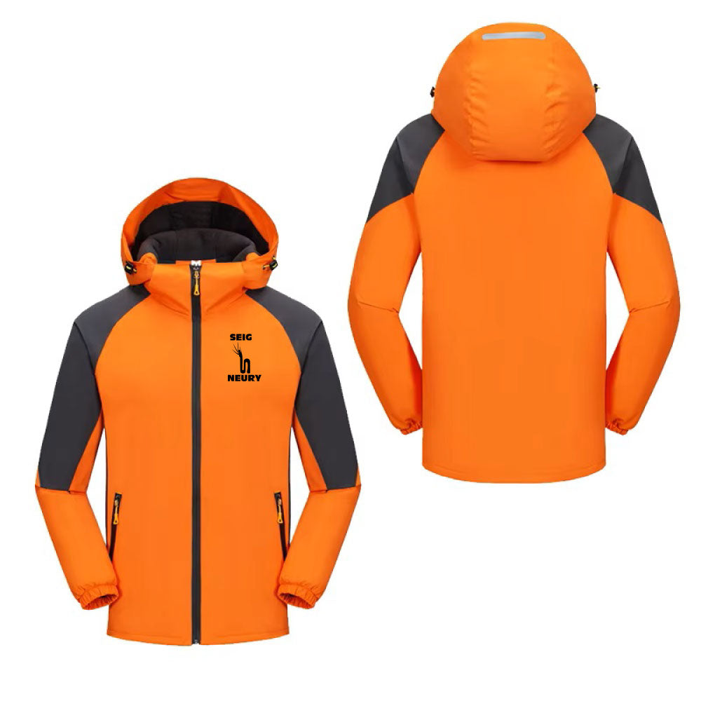 Sweat imperméables SEIGNEURY à capuche unisexe, printemps automne, hiver