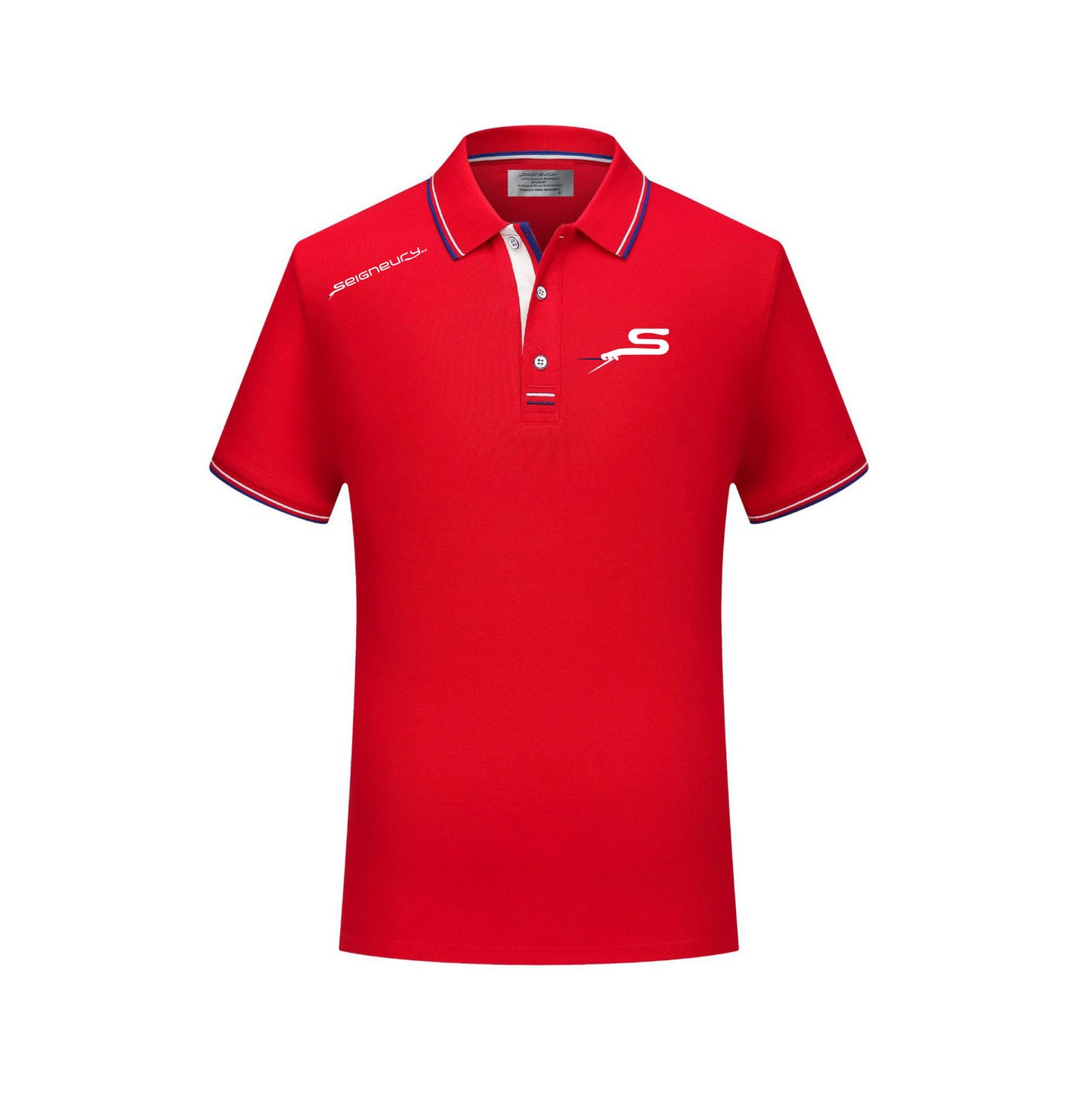 Polo SEIGNEURY avec logo gamme argent Silver – Élégance sportive et esprit français