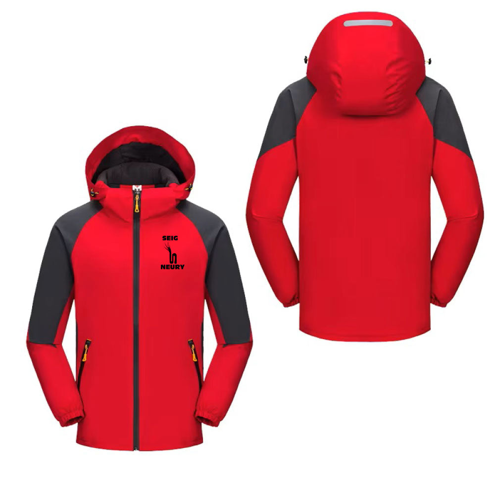 Sweat imperméables SEIGNEURY à capuche unisexe, printemps automne, hiver