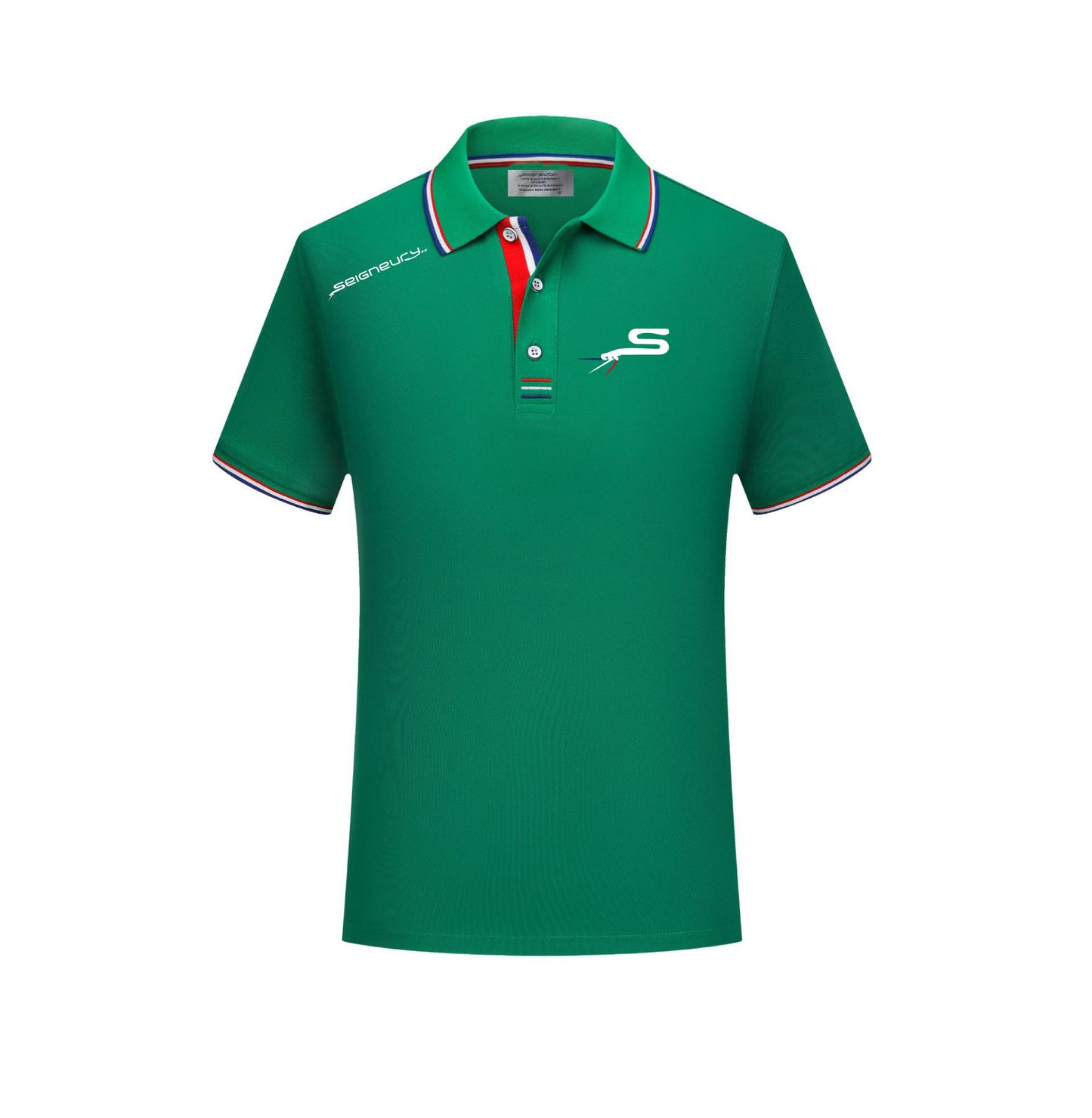 Polo SEIGNEURY avec logo gamme argent Silver – Élégance sportive et esprit français