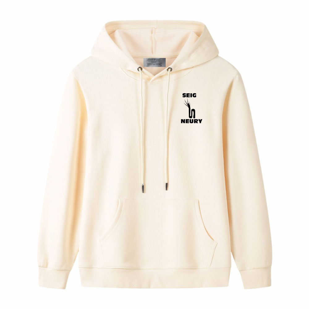 Sweat à capuche SEIGNEURY – Unisexe 100% Coton, Logo Signature, 4 Saisons