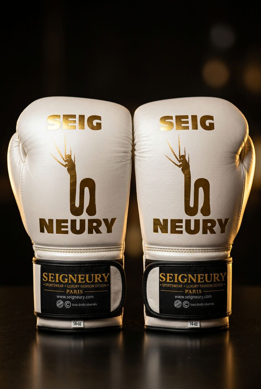 SEIGNEURY — Gants de boxe premium en cuir (Collection Or)