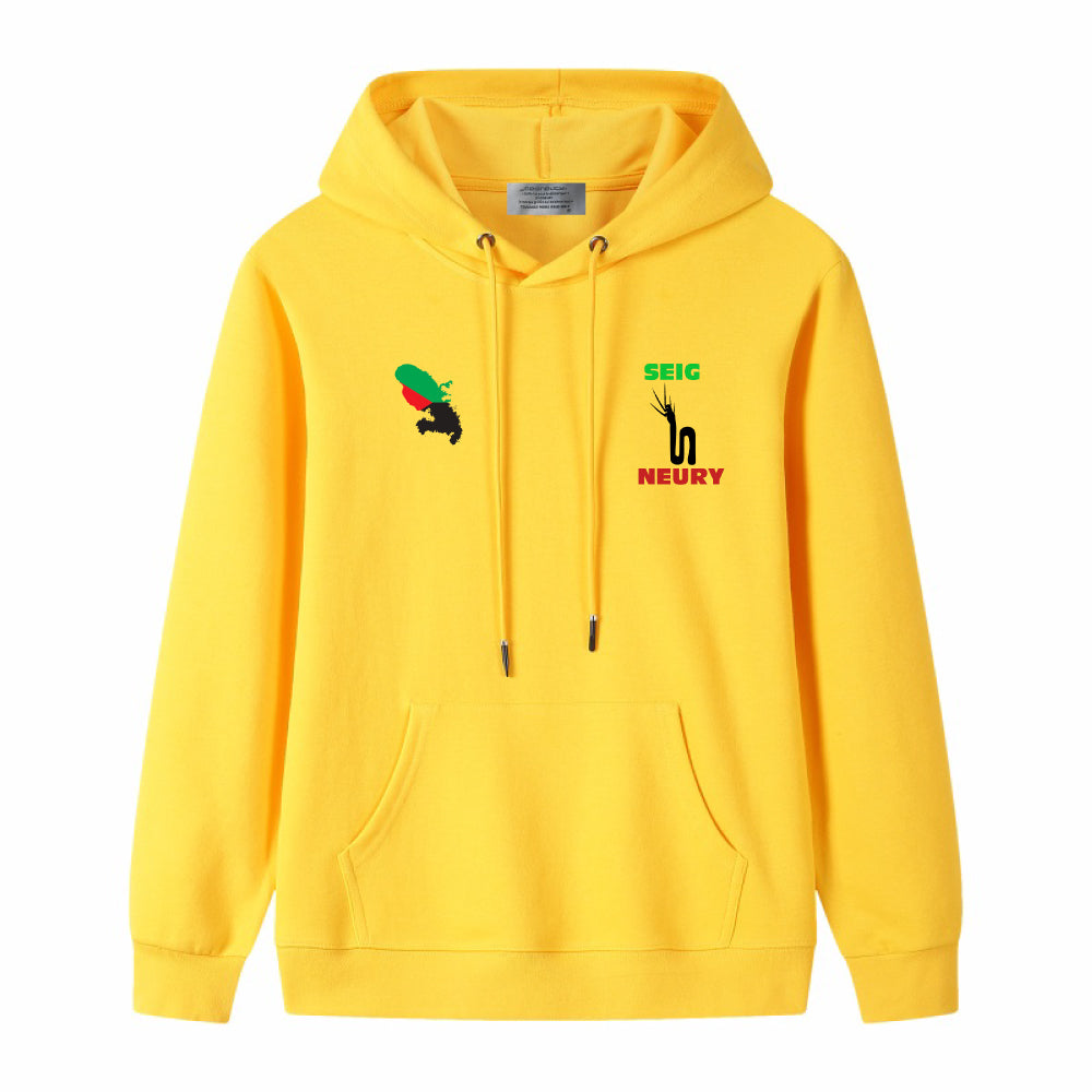 Sweat à capuche SEIGNEURY Marley collection– Unisexe 100% Coton, Logo Signature