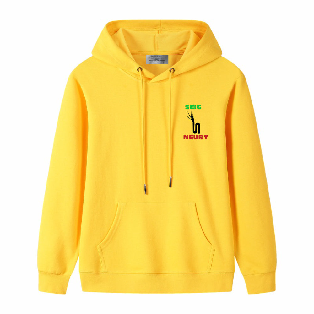 Sweat à capuche SEIGNEURY Marley collection– Unisexe 100% Coton, Logo Signature