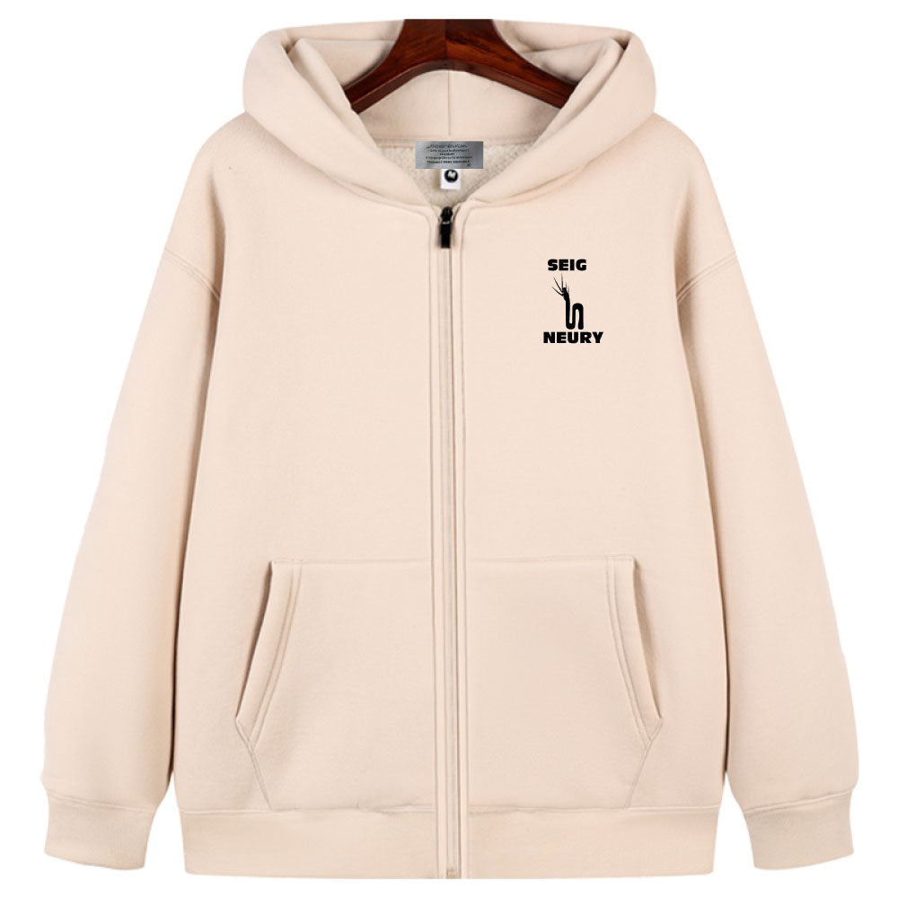 Sweat à Capuche SEIGNEURY – Mixte, Chaud, Zippé, Polaire Premium