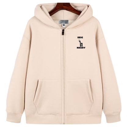 Sweat à Capuche SEIGNEURY – Mixte, Chaud, Zippé, Polaire Premium
