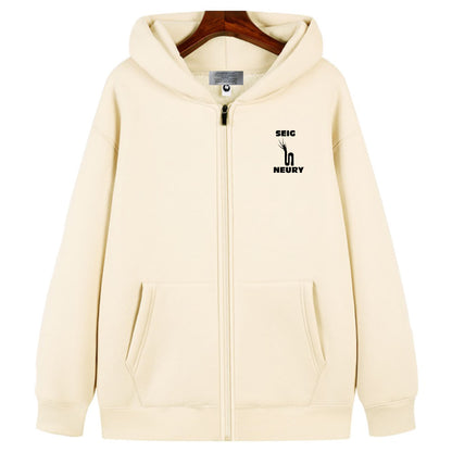 Sweat à Capuche SEIGNEURY – Mixte, Chaud, Zippé, Polaire Premium
