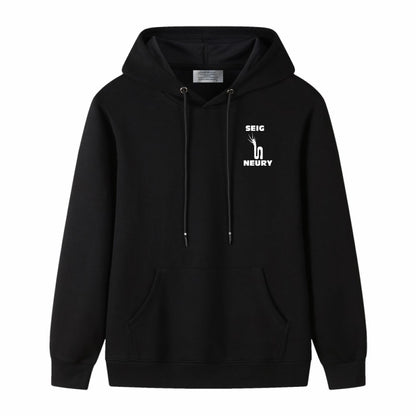 Sweat à capuche SEIGNEURY – Unisexe 100% Coton, Logo Signature, 4 Saisons