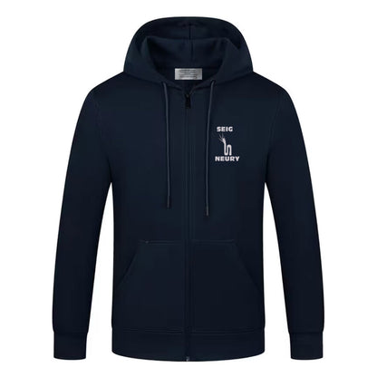 Sweat à capuche seigneury zippé à manches longues pour hommes et femmes décontracté