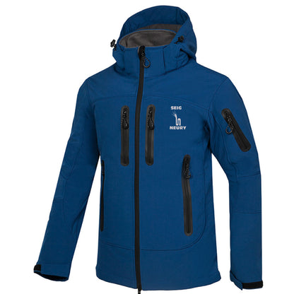 Nouvelle veste Softshell SEIGNEURY unisex waterproof polaire thermique à capuche ski