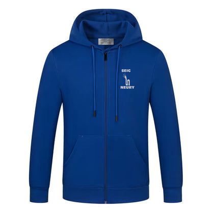 Sweat à capuche seigneury zippé à manches longues pour hommes et femmes décontracté