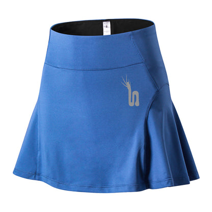 Jupe de Tennis et de Badminton pour femmes, couleur unie séchage rapide, taille haute