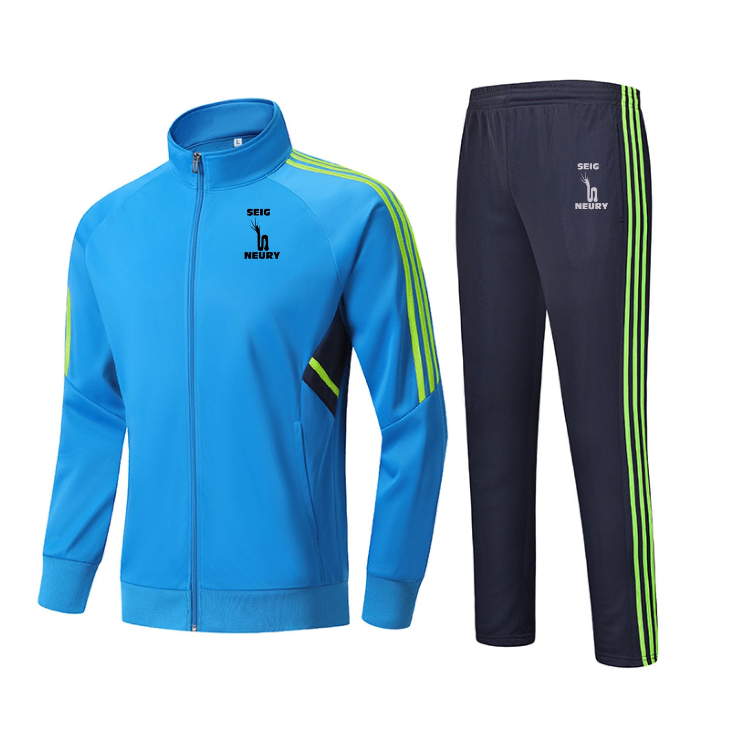 Combinaison Survêtement SEIGNEURY – Polyester Premium | 3 Bandes Latérales | S à 5XL