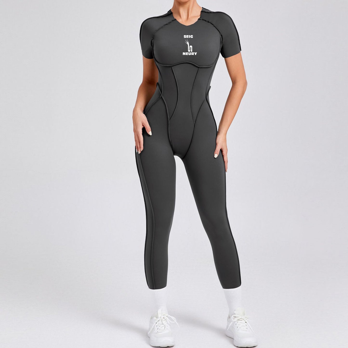 Onesie Sport Femme SEIGNEURY Combinaison Activewear Pièce, Tissu Technique Ultra-Stretch