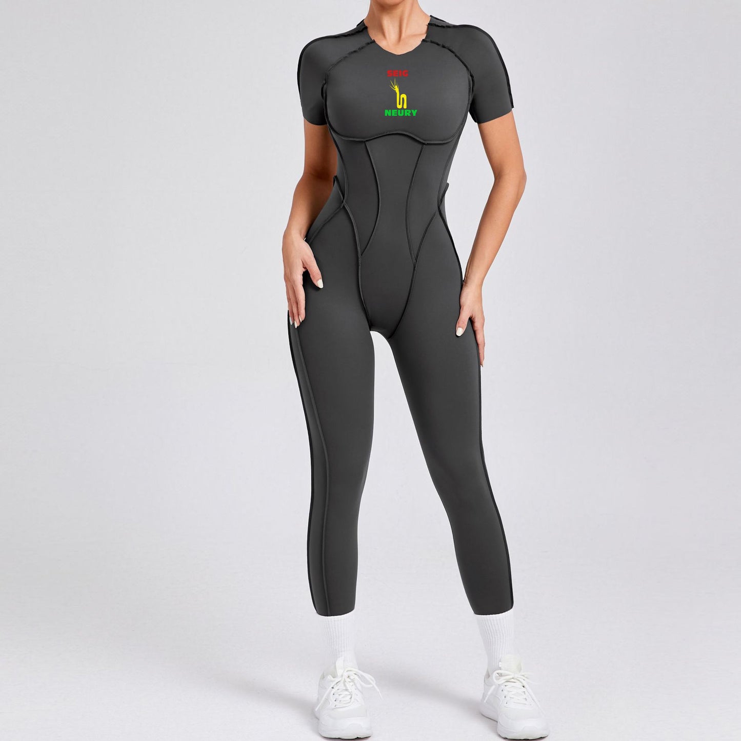 Onesie Sport Femme SEIGNEURY Combinaison Activewear Pièce, Tissu Technique Ultra-Stretch
