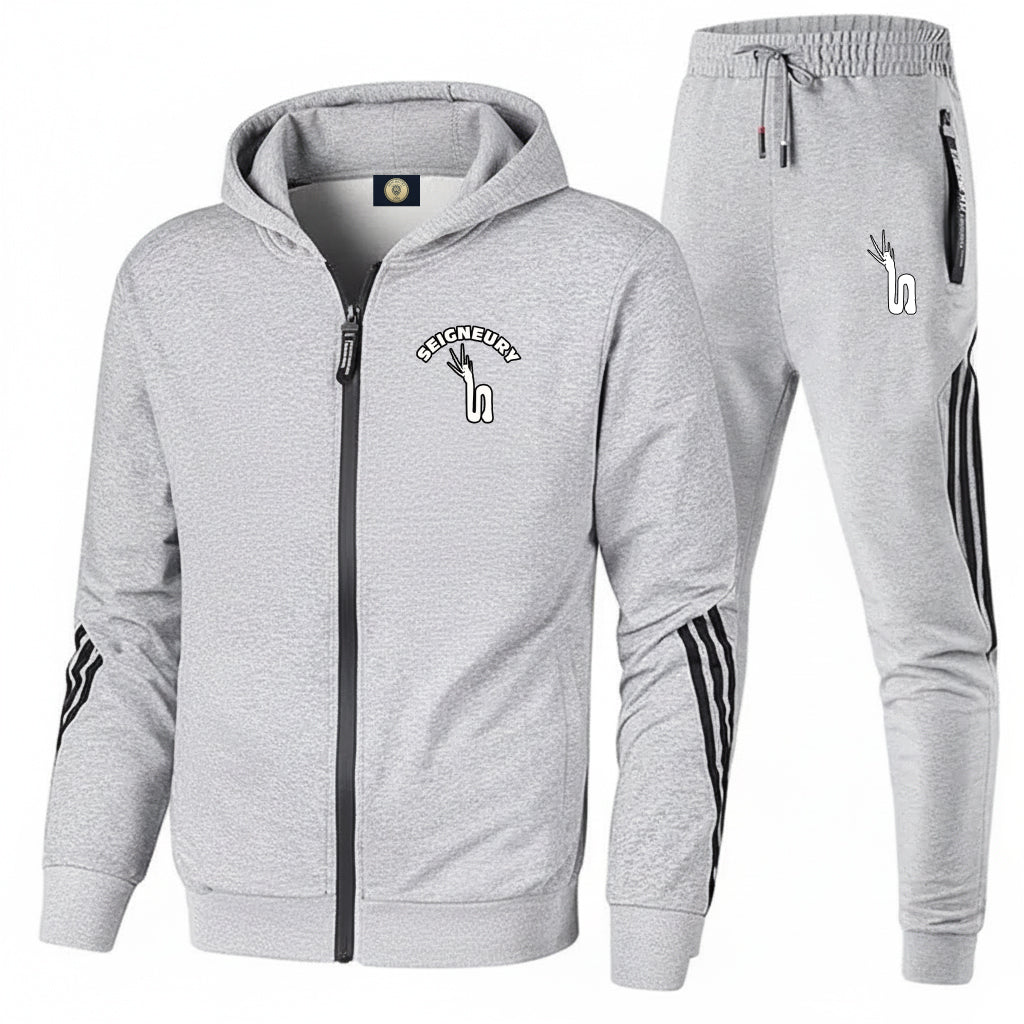Combinaison Jogging Unisexe SEIGNEURY Zippée à Capuche – Polyester