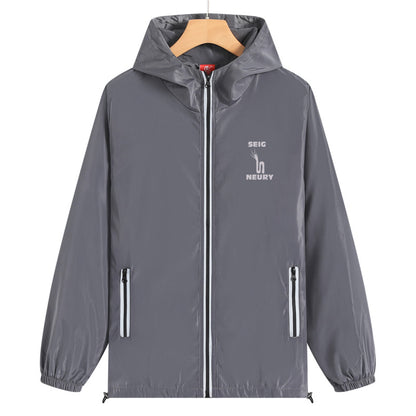 Coupe-vent décontracté seigneury sport design confortable respirant, printemps été