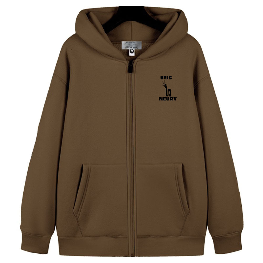 Sweat à Capuche SEIGNEURY – Mixte, Chaud, Zippé, Polaire Premium