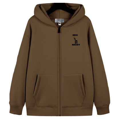 Sweat à Capuche SEIGNEURY – Mixte, Chaud, Zippé, Polaire Premium
