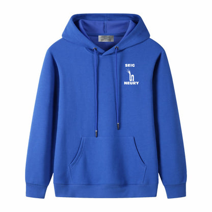 Sweat à capuche SEIGNEURY – Unisexe 100% Coton, Logo Signature, 4 Saisons