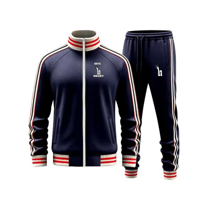 Combinaison Jogging SEIGNEURY Homme – Ensemble Sport Décontracté Zippé – Polyester