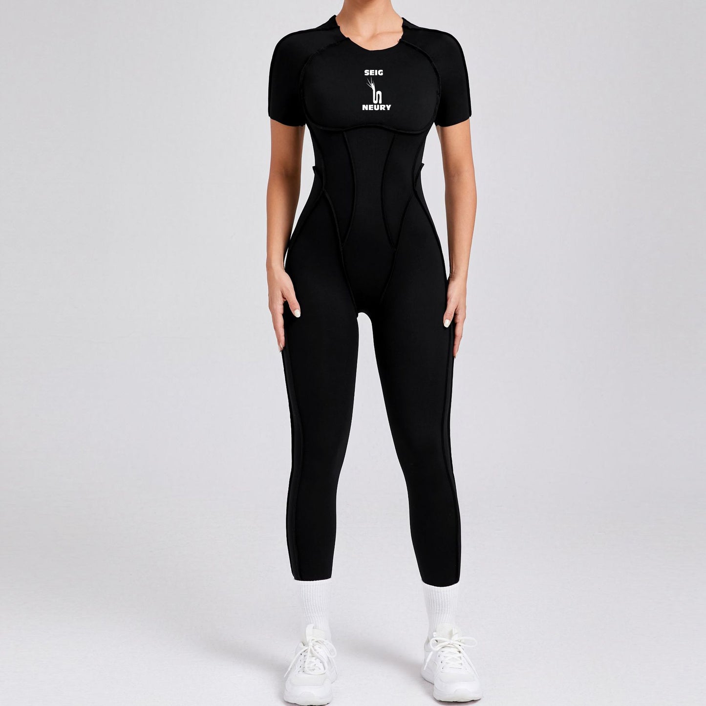 Onesie Sport Femme SEIGNEURY Combinaison Activewear Pièce, Tissu Technique Ultra-Stretch