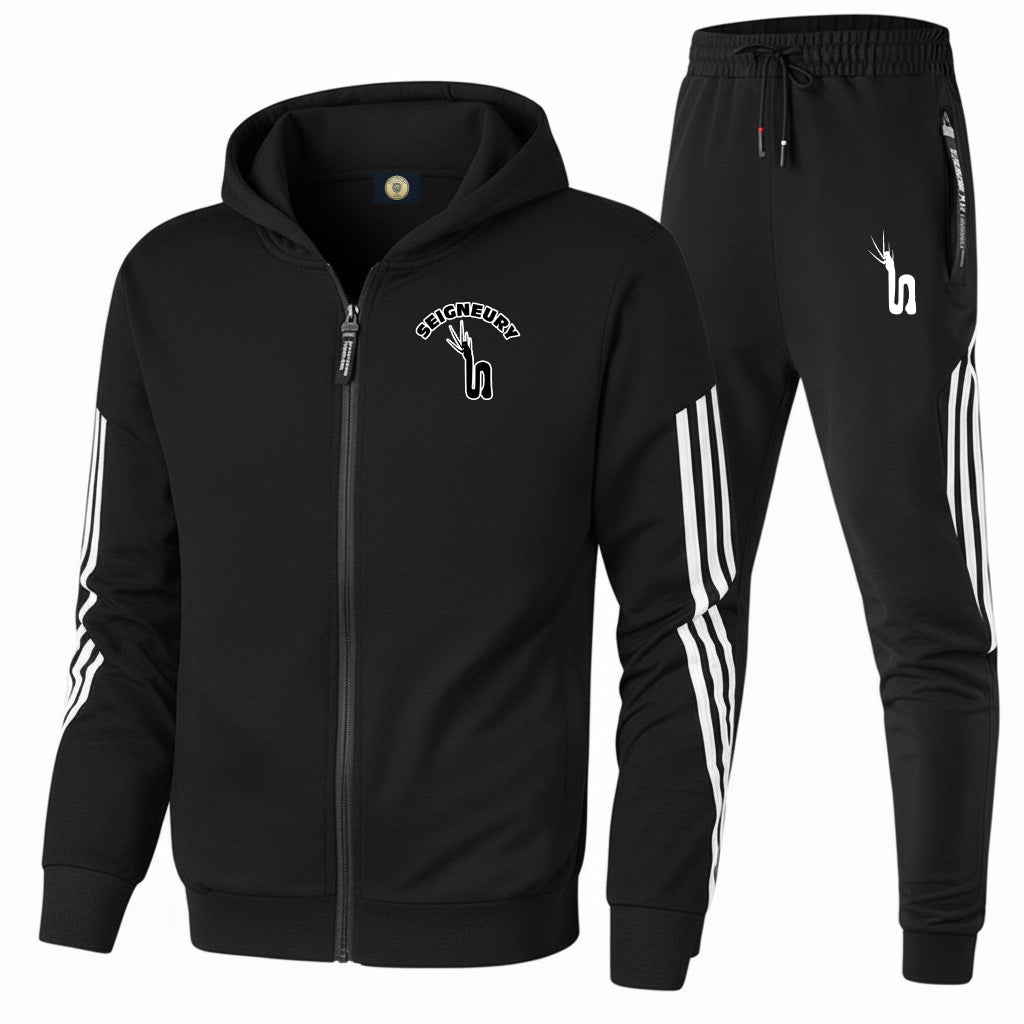 Combinaison Jogging Unisexe SEIGNEURY Zippée à Capuche – Polyester