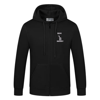 Sweat à capuche seigneury zippé à manches longues pour hommes et femmes décontracté