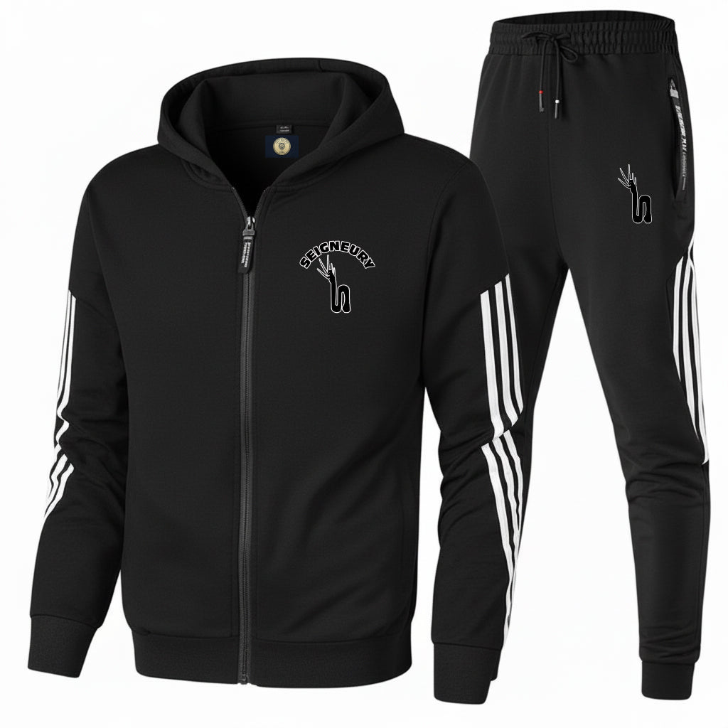 Combinaison Jogging Unisexe SEIGNEURY Zippée à Capuche – Polyester