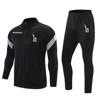 Survêtement Football 2 Pièces Homme/Enfant – Manches Longues – Polyester – Avec Poches Latérales