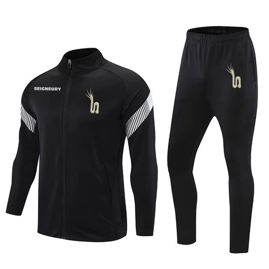 Survêtement Football 2 Pièces Homme/Enfant – Manches Longues – Polyester – Avec Poches Latérales