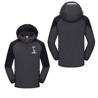 Sweat imperméables SEIGNEURY à capuche unisexe, printemps automne, hiver