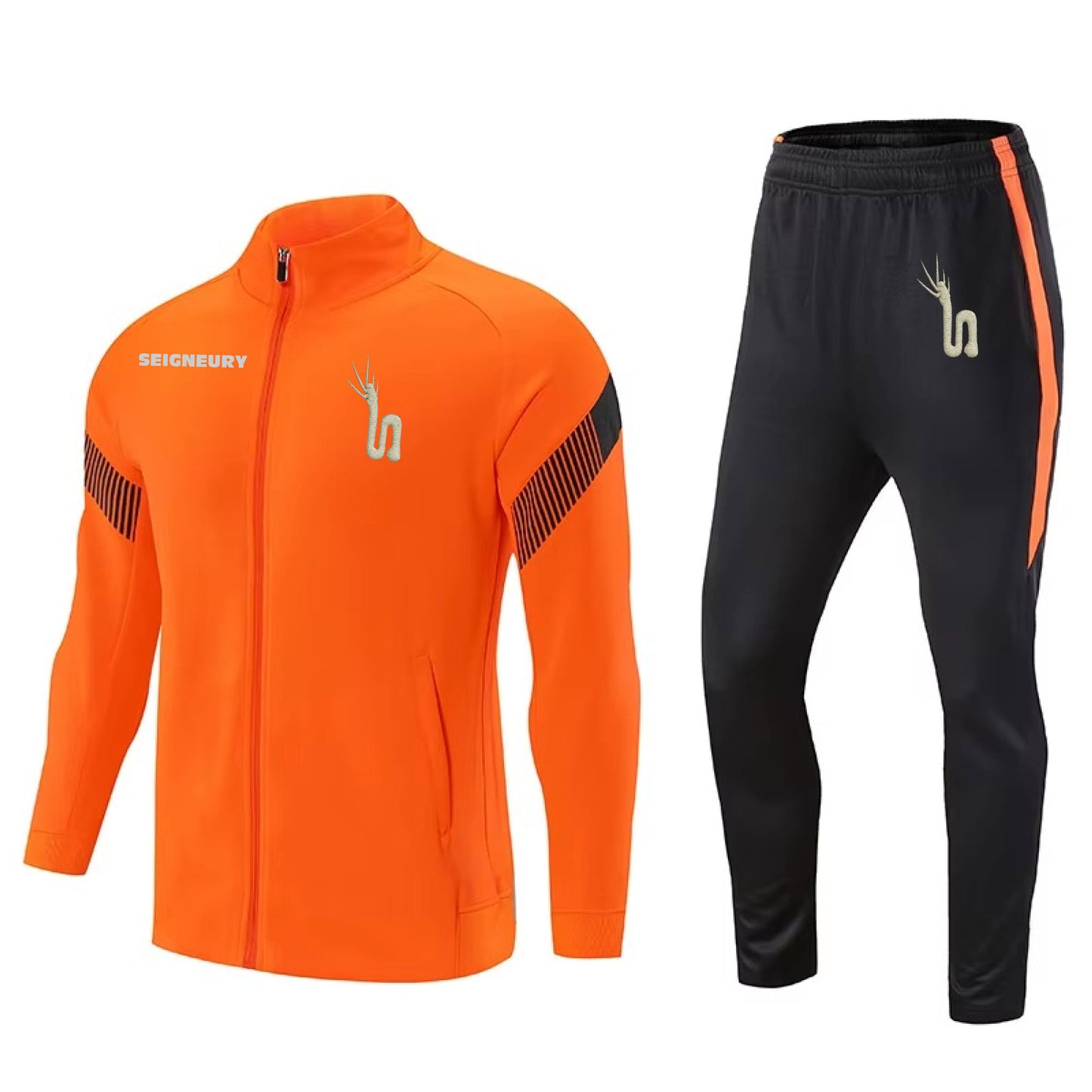 Survêtement Football 2 Pièces Homme/Enfant – Manches Longues – Polyester – Avec Poches Latérales
