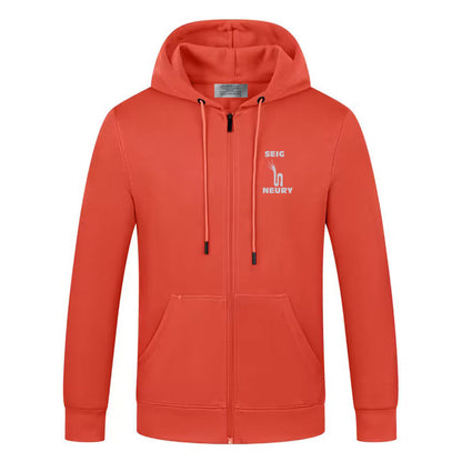 Sweat à capuche seigneury zippé à manches longues pour hommes et femmes décontracté