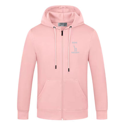 Sweat à capuche seigneury zippé à manches longues pour hommes et femmes décontracté